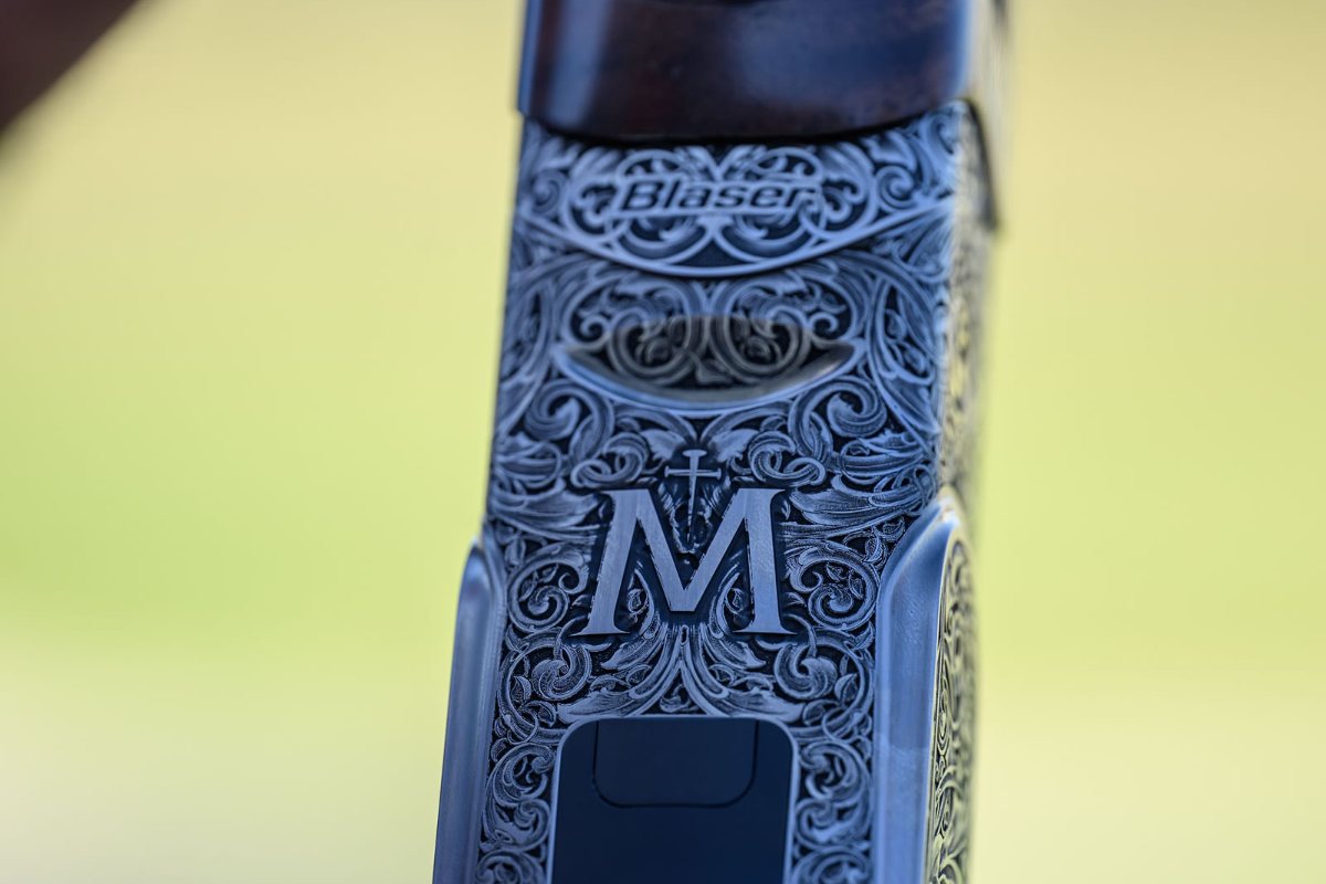 Engraved Coin-Finished Logo Edition receiver with the Miles Edition M