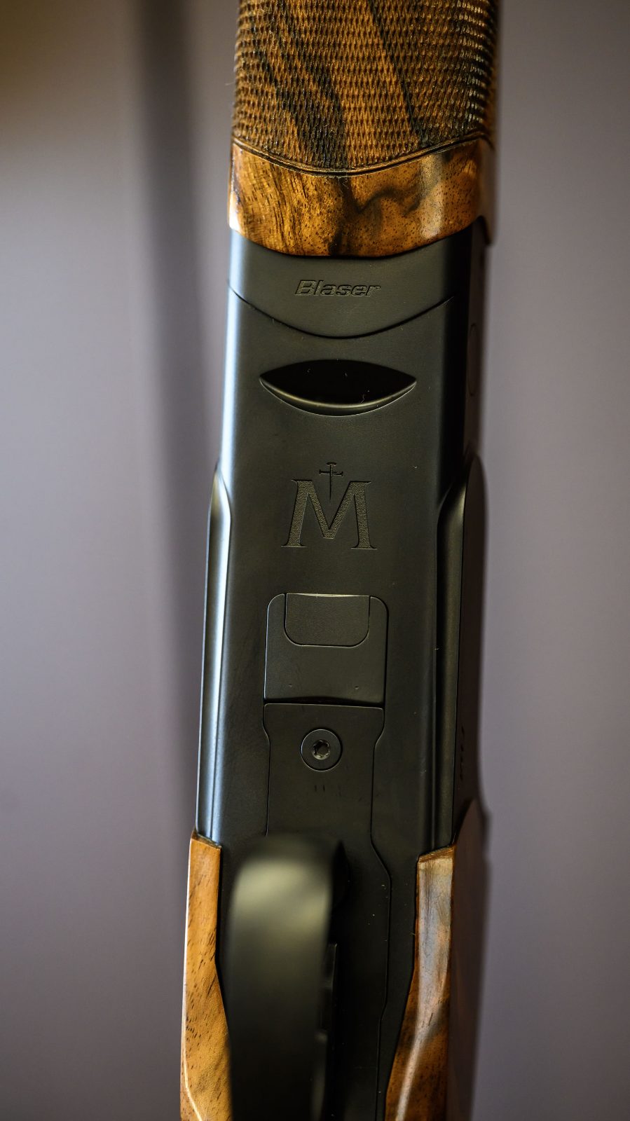 Black Miles Edition receiver with Blaser and M branding
