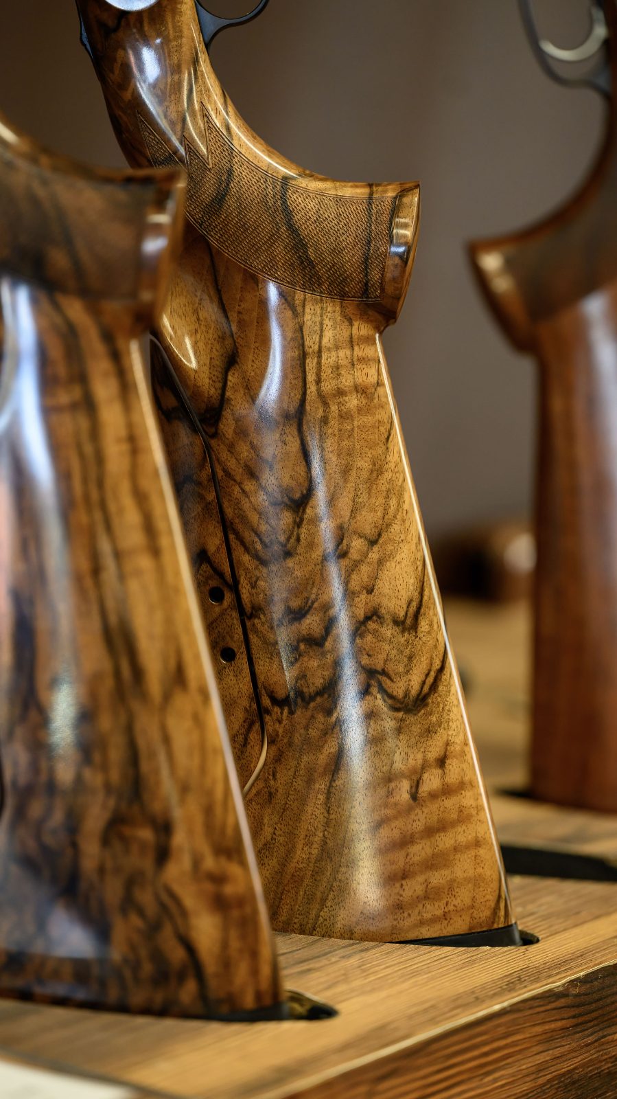 Hand-selected walnut stocks for the Miles Edition FBX
